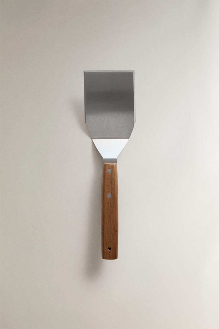 ESPÁTULA PARA HAMBÚRGUER EN ACERO Y MADERA