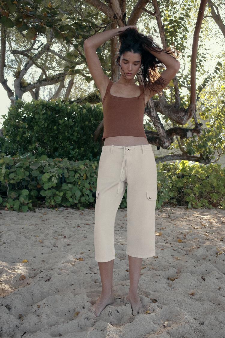PANTALONES CAPRI CARGO