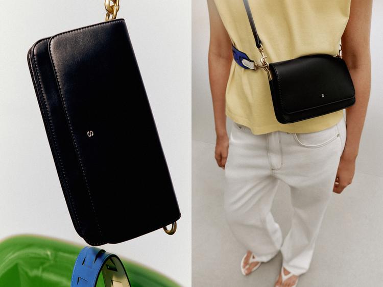 BOLSO A BANDOLERA CON DETALHE NA TIRANTE