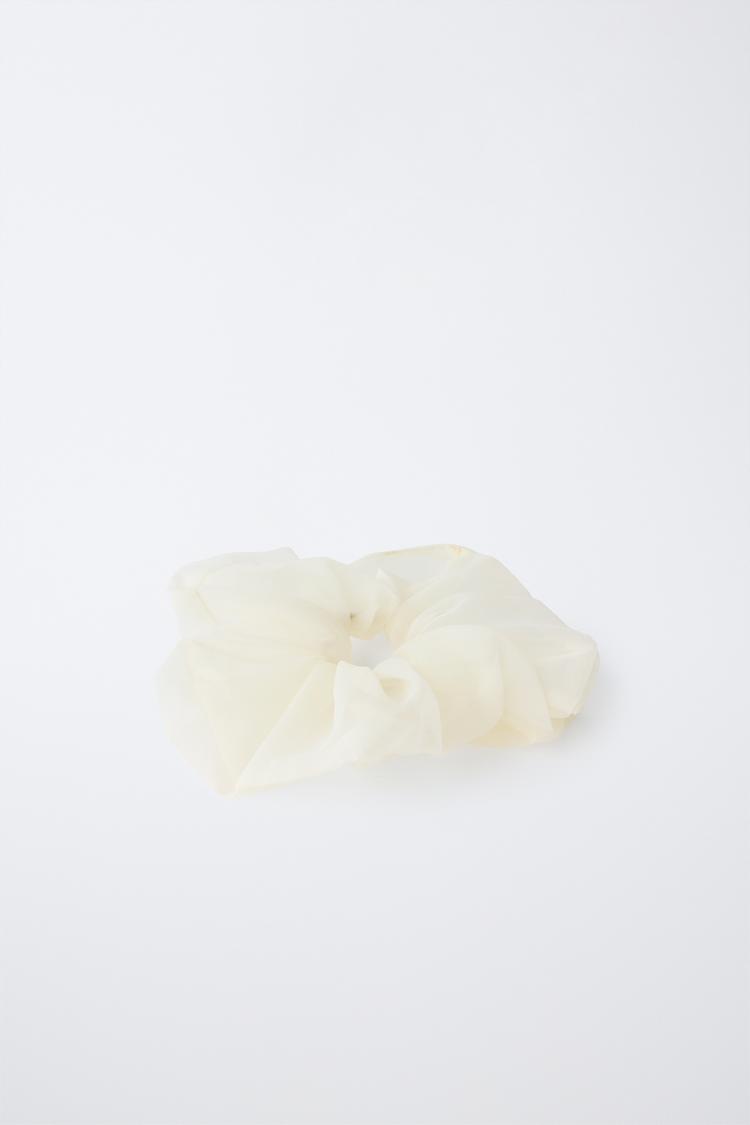 ELÁSTICO DE PELO CON ORGANZA