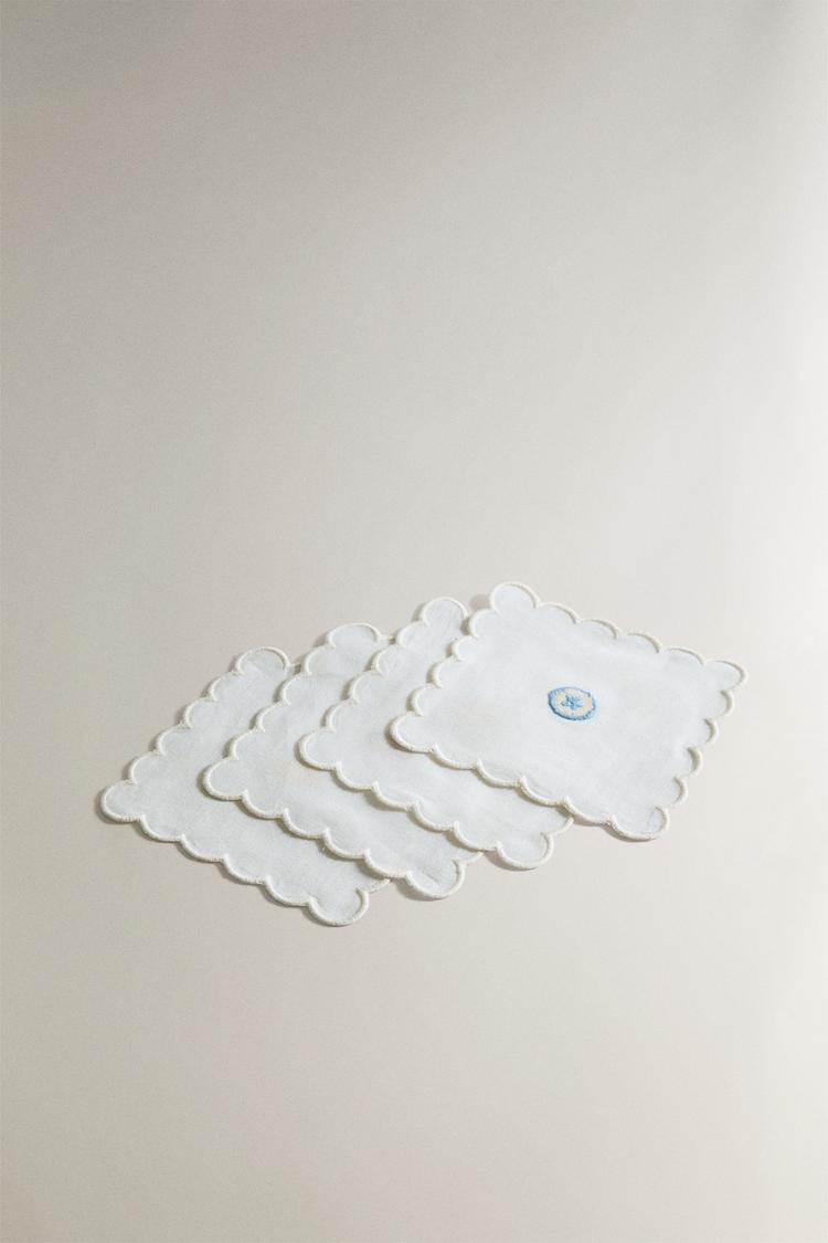 PACK BASES PARA VASOS RAMI CONCHAS (PACK DE 4)
