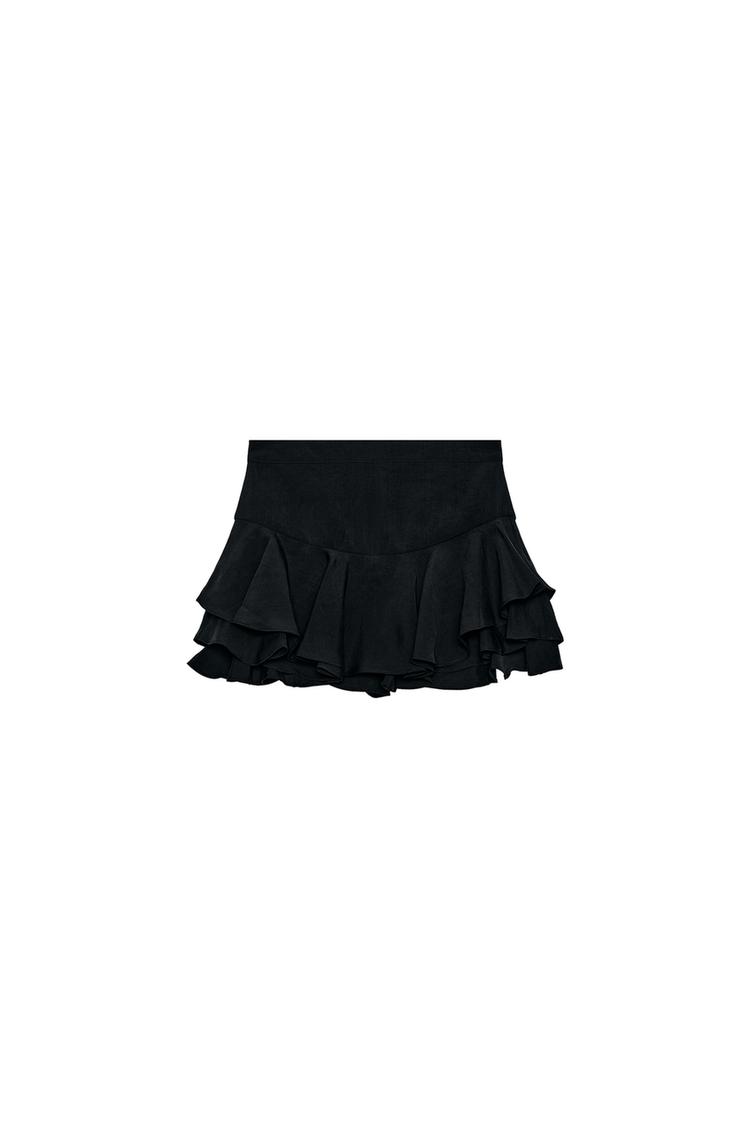 PANTALONES CORTOS CON VOLANTES ZW COLLECTION